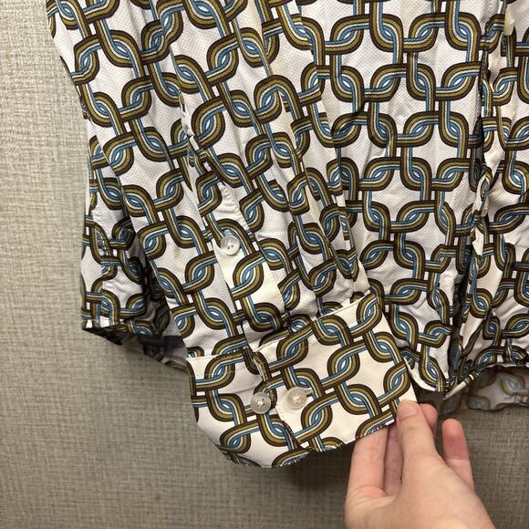 RRD by Roberto Ricci Designs Performance Button Up Men's Size 52 Geometric Chain - Picture 3 of 13